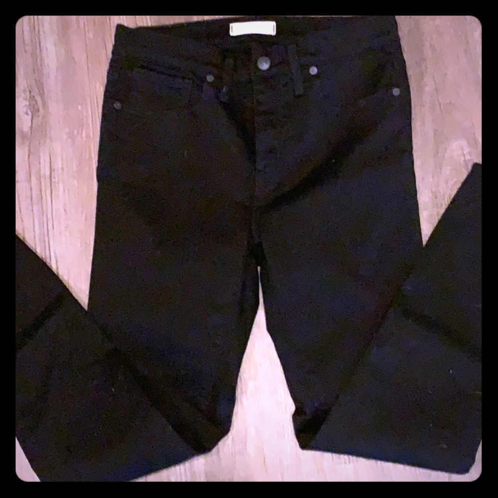 Madewell Black Skinny Jeans- 9” rise